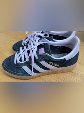 adidas Spezial Suede Sneakers in Black and Light Pink